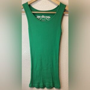poof! tank top ribbed green